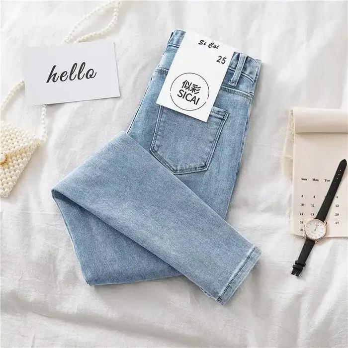 Jean skinny taille haute pour femme