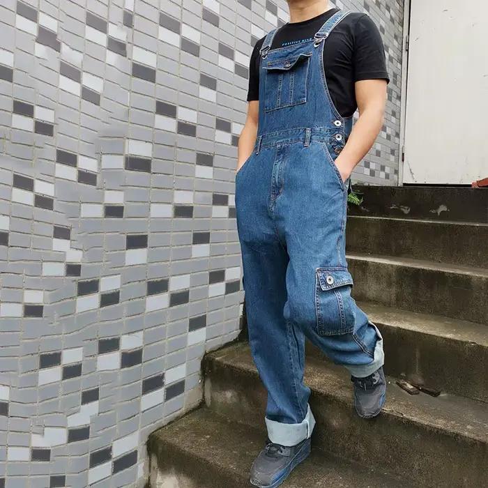 Salopette en Jean Bleu pour Homme
