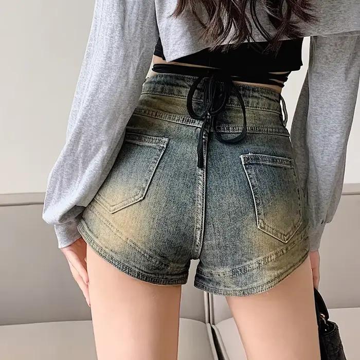 Short en jean Vintage américain pour femmes