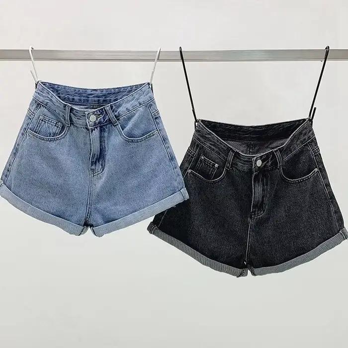 Short en denim taille haute pour femme, streetwear simple, simple, chic, classique, décontracté, été, Ulzzang, offre spéciale