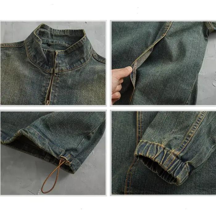 Haut en denim américain High Street pour hommes