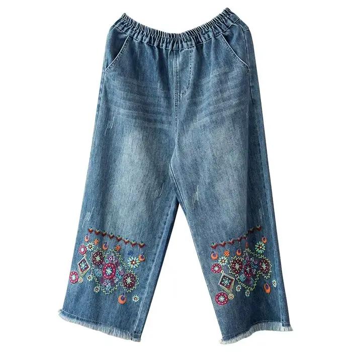 Jeans de style ethnique pour femmes