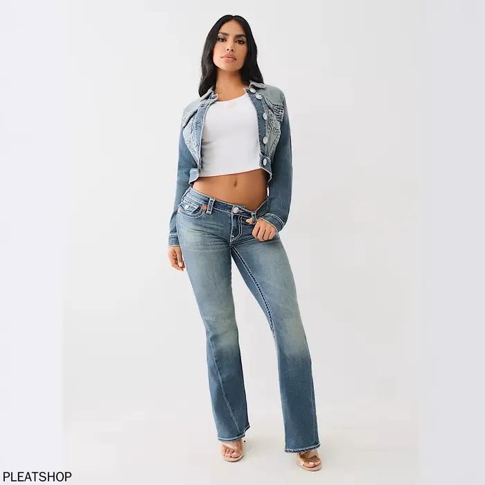 Jeans sexy brodés délavés et déchirés pour femme