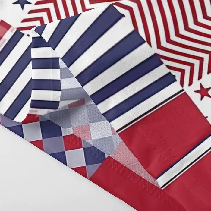 Short de sport à motif de rayures étoiles pour hommes
