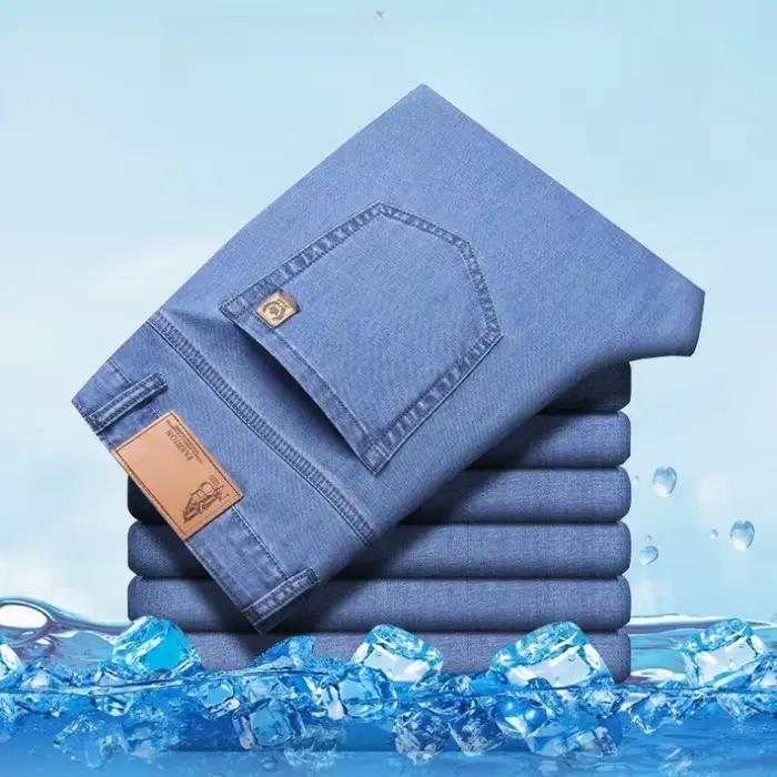 Jean en soie glacée pour homme