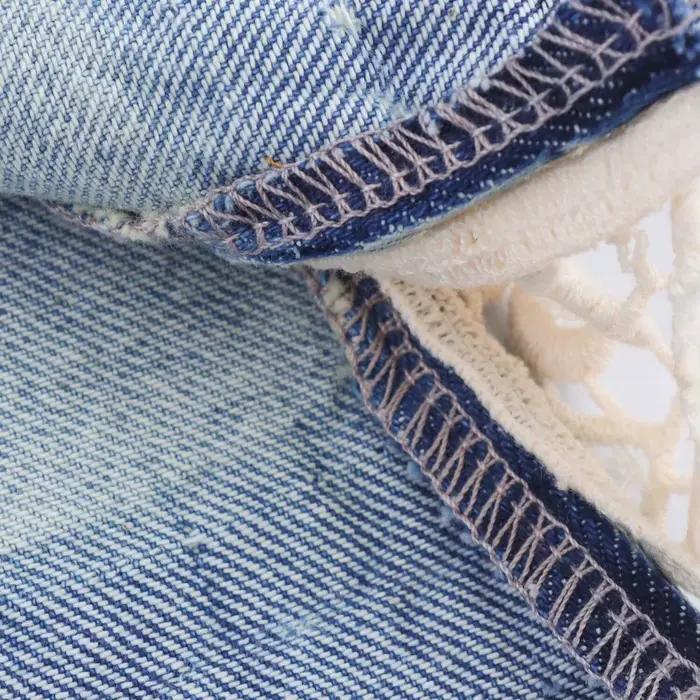 ZERAINS rétro jambe droite épissé jean pour femmes été 2025 nouveau style