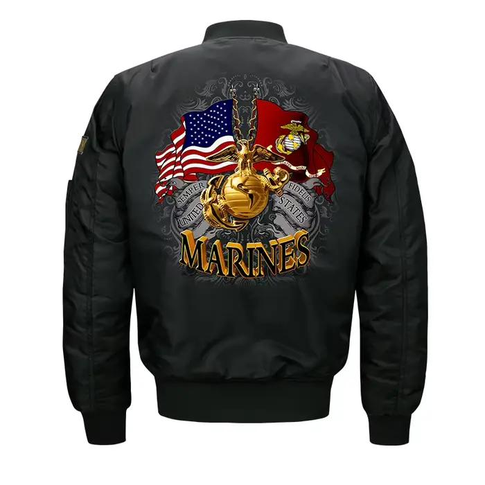 Nouvelle Veste Militaire Marines Homme Bomber Jackes Printemps