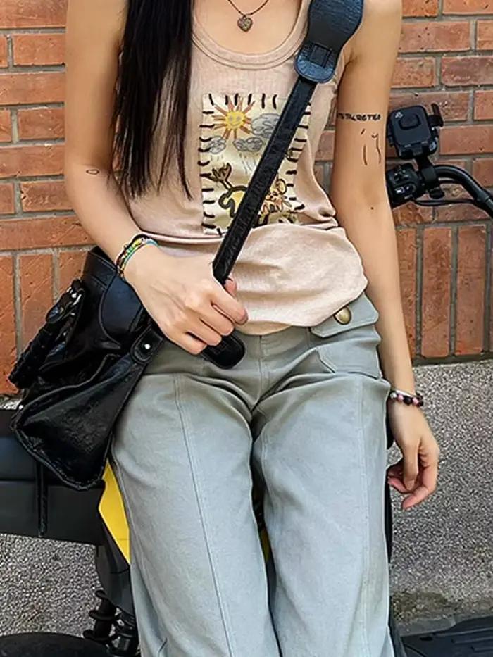 Jean slim Vintage Grunge pour femmes