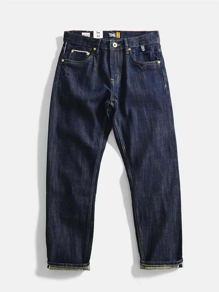 Jean en Denim brut à lisière lourde 100% coton