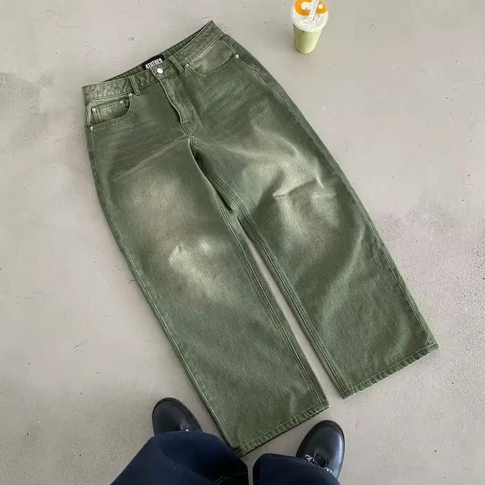 Jeans en denim rétro Y2K