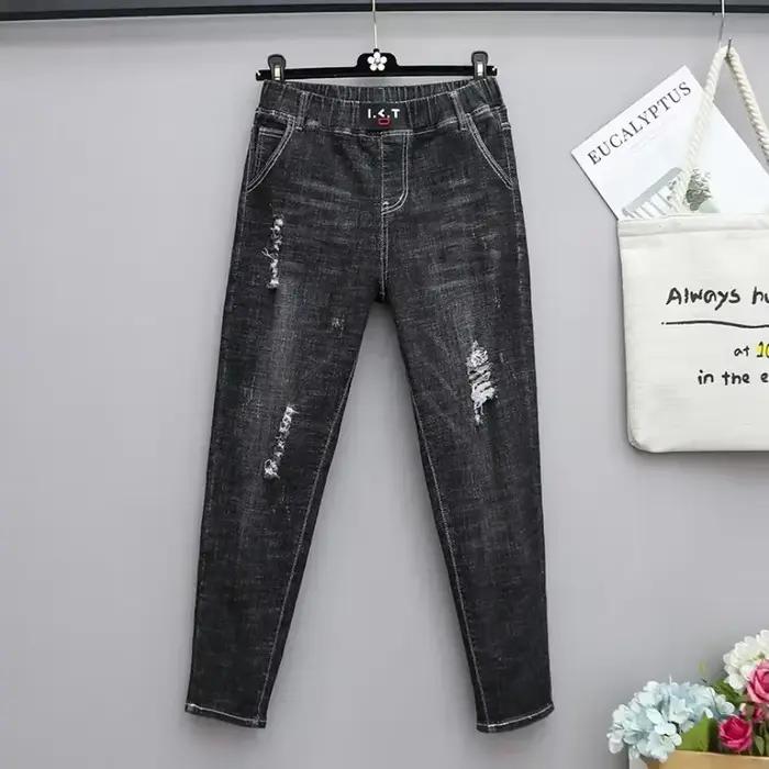 6XL grande taille jean pour femmes maman