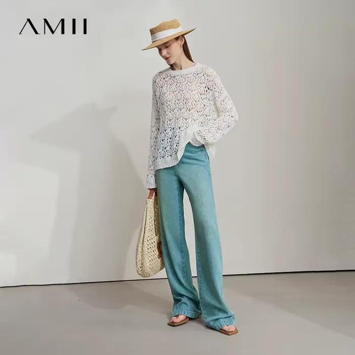 AMII Jean d'été minimaliste pour femme 2025