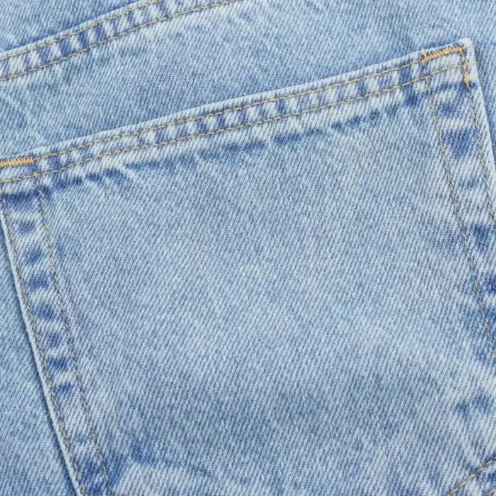 ZERAINS rétro jambe droite épissé jean pour femmes été 2025 nouveau style
