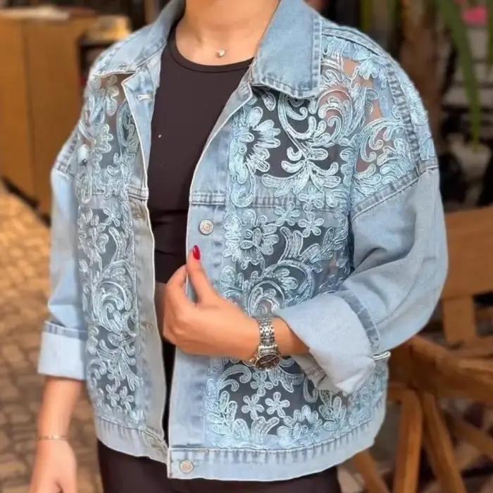 Manteau en jean pour femme
