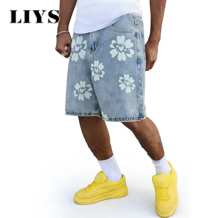 LIYS – jean à jambes larges pour hommes