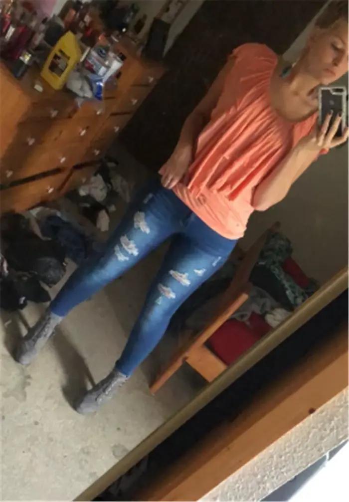 Jeans déchirés pour femmes