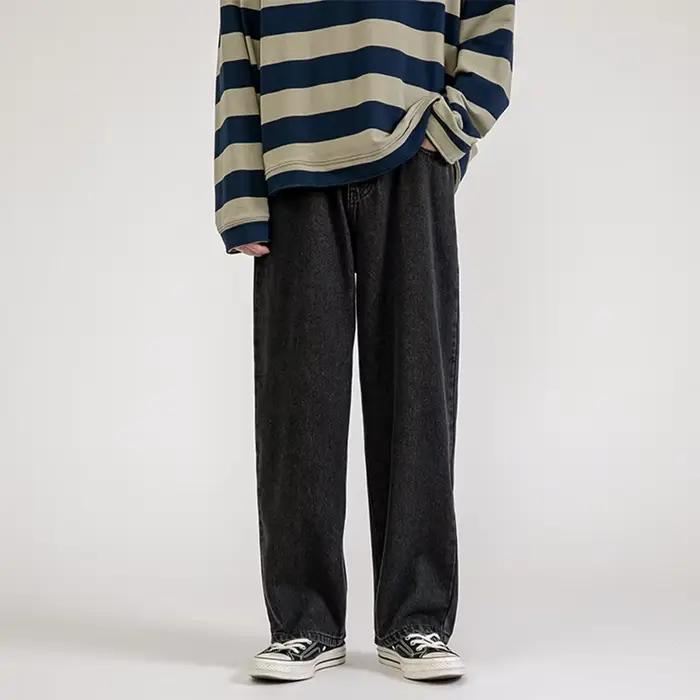 Grande vente évasée pantalon homme jean Streetwear hommes de vêtements tendance mode coréenne printemps jeans pantalons