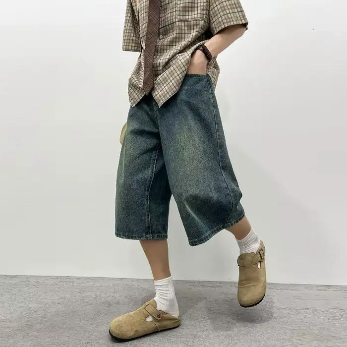 Nouveaux shorts en jean décontractés pour hommes