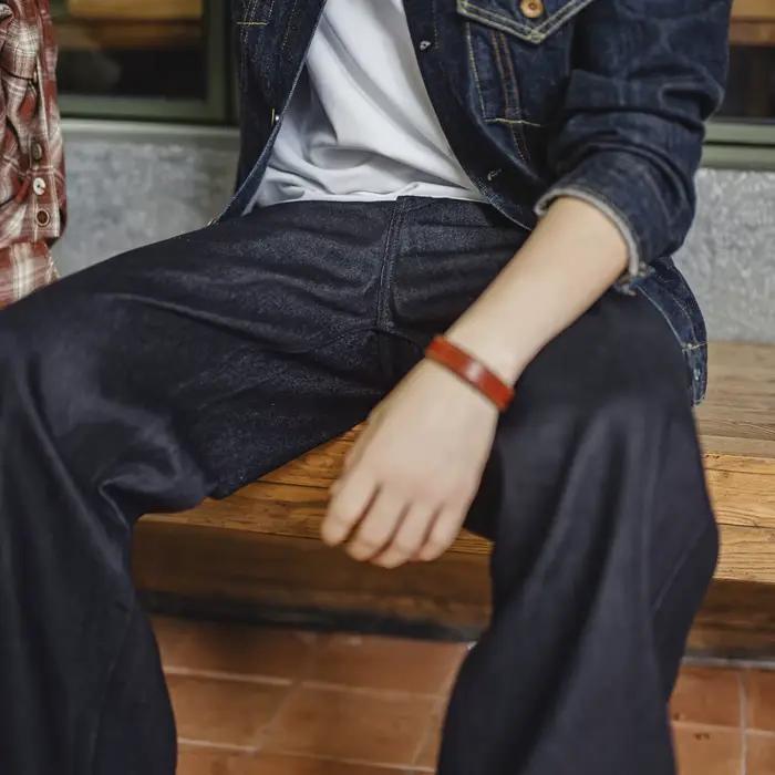 Jeans en denim brut selvedge vintage Maden 15