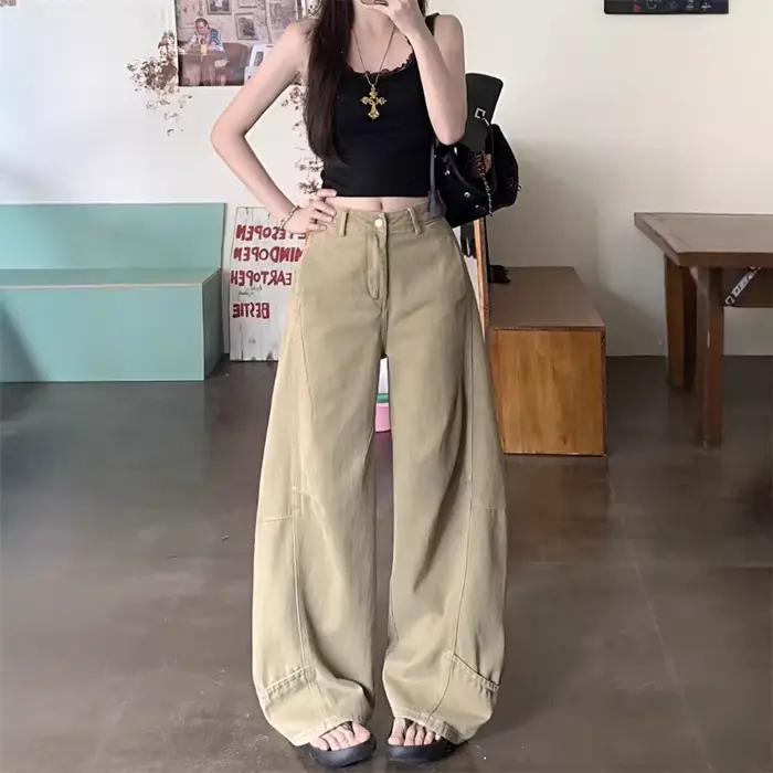 Jean ample à jambe large pour femme
