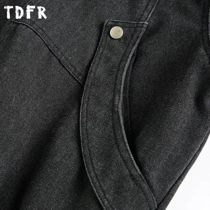 Veste en jean épissé pour hommes