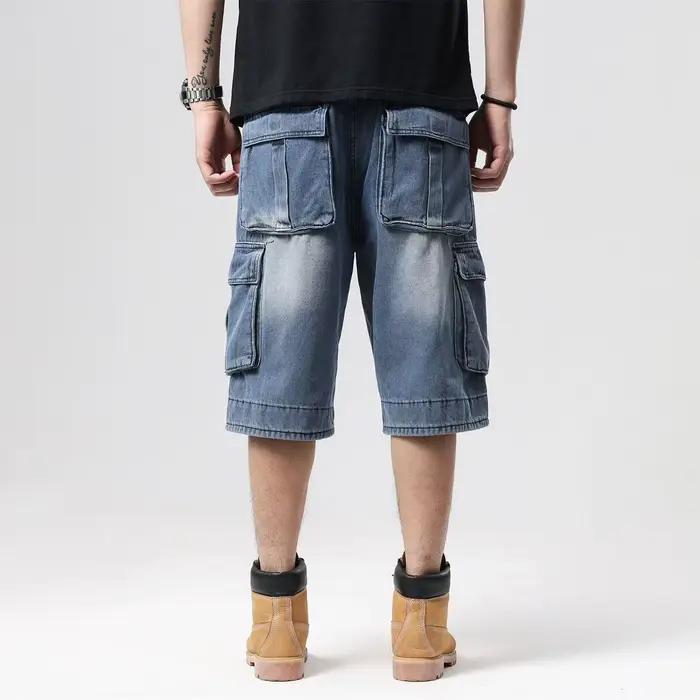 Short en jean baggy pour homme