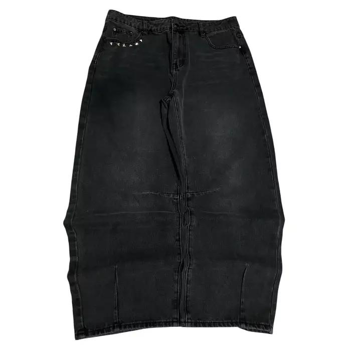 Jean tendance à imprimé dent de monstre