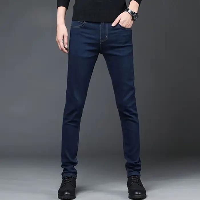 Jeans slim homme automne 2026 – Denim noir classique tendance – Pantalon décontracté