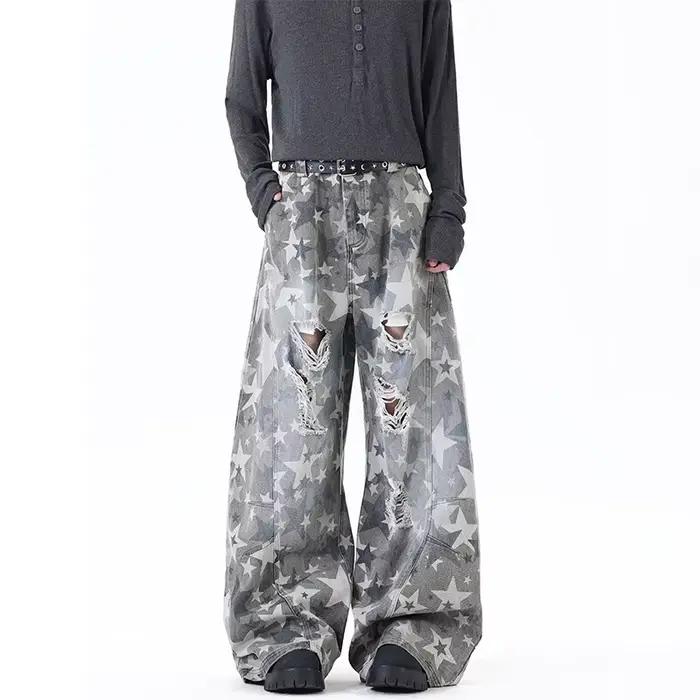 Jean baggy unisexe pour homme