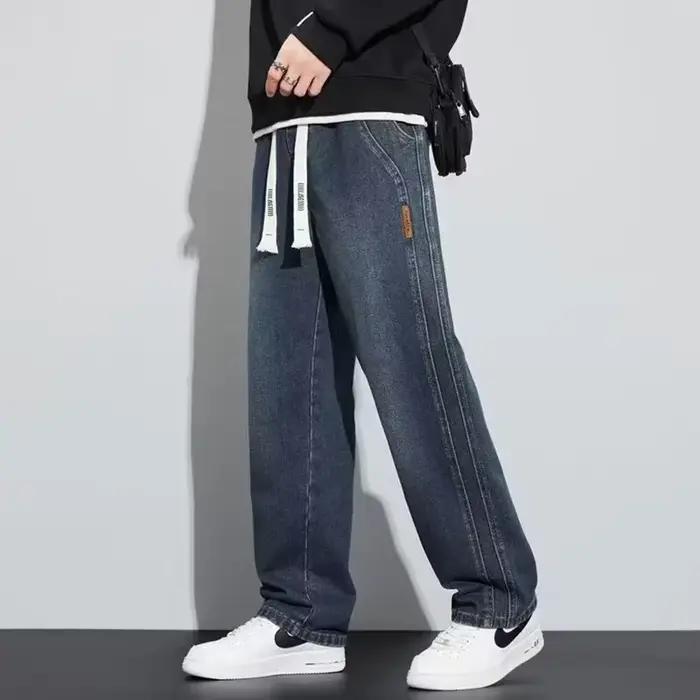 Jeans pour hommes à taille élastique