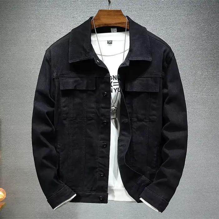 Veste en jean marron pour homme