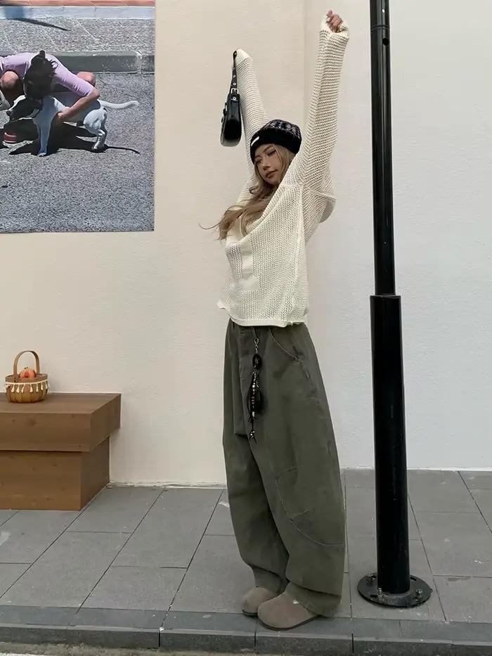 REDDACHiC Y2k Trendy Barrel Baggy Jeans Boyfriend Retro Low Rise Wide Leg Stitch Decor Denim Pants Women Men Trousers Streetwear