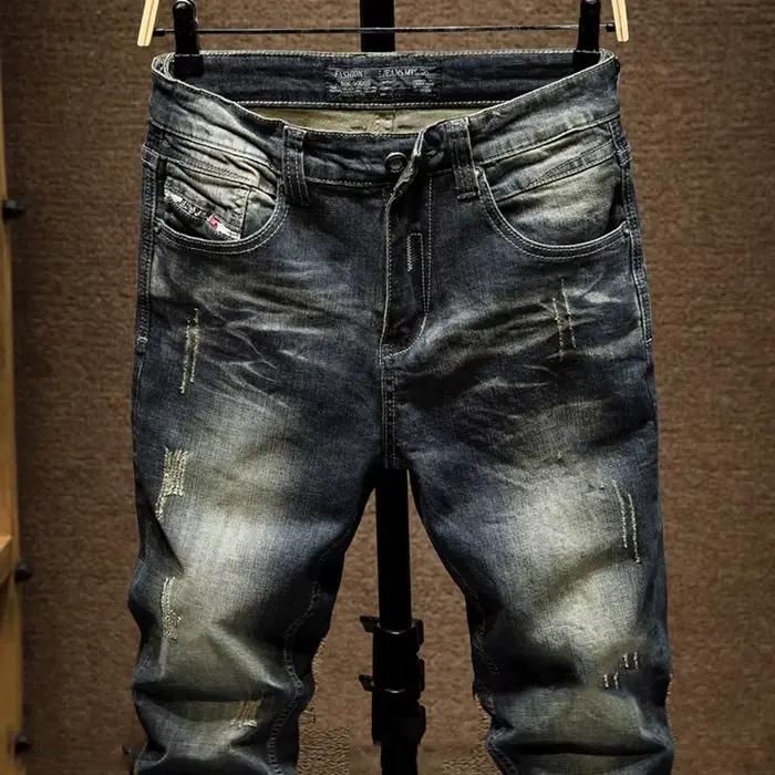 Jean Slim en Denim Rétro pour Homme