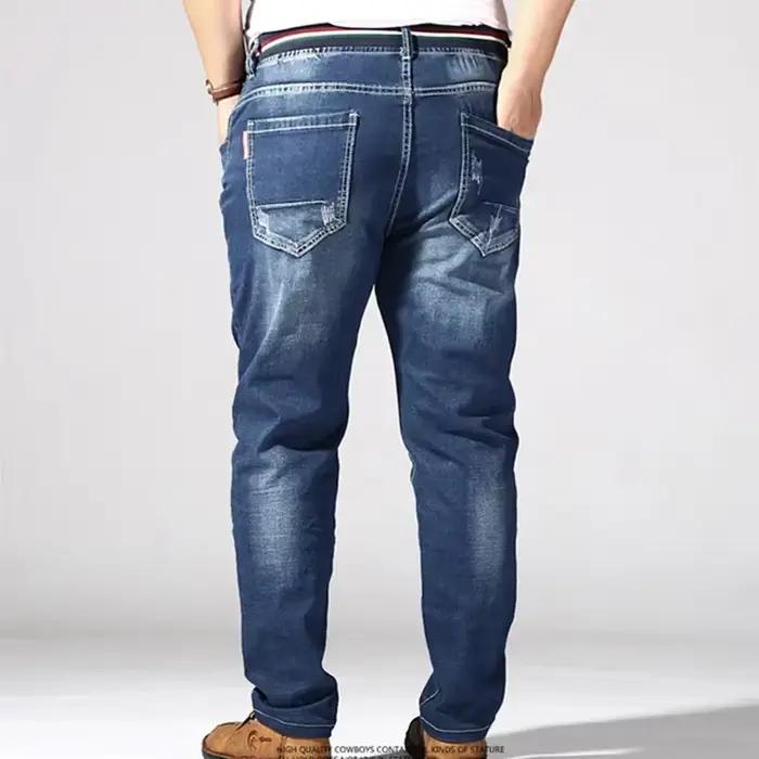 Jean Extra Large en détresse pour hommes pantalon en Denim extensible 6XL 7XL 8XL grande taille