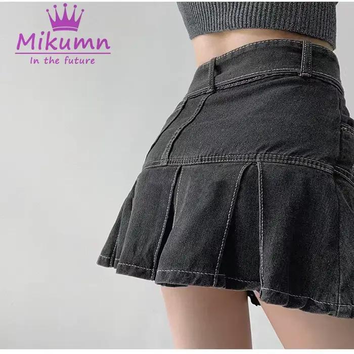 Harajuku Y2k Kawaii fille chaude jupe en jean collège Style femmes