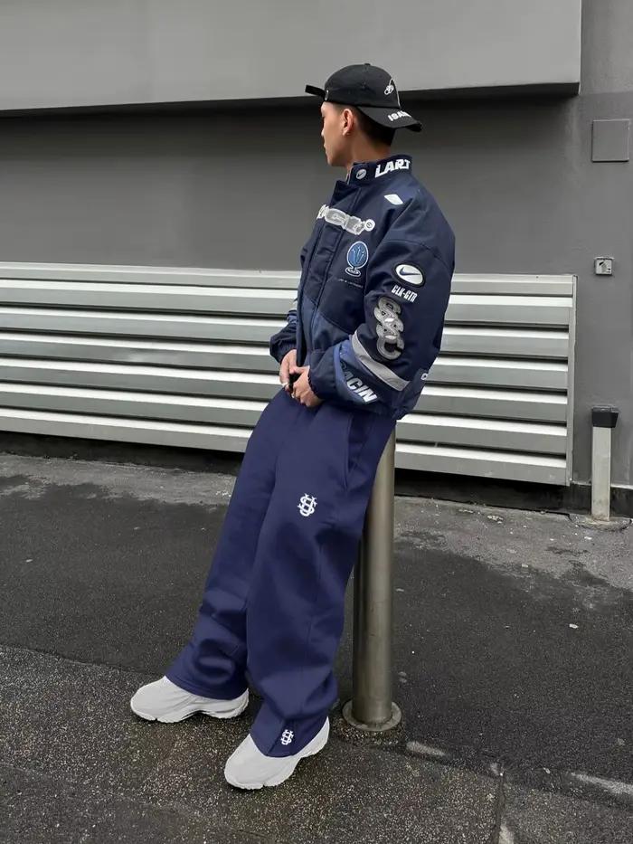Nouveau pantalon Y2K personnalisé avec fermeture éclair sur les jambes