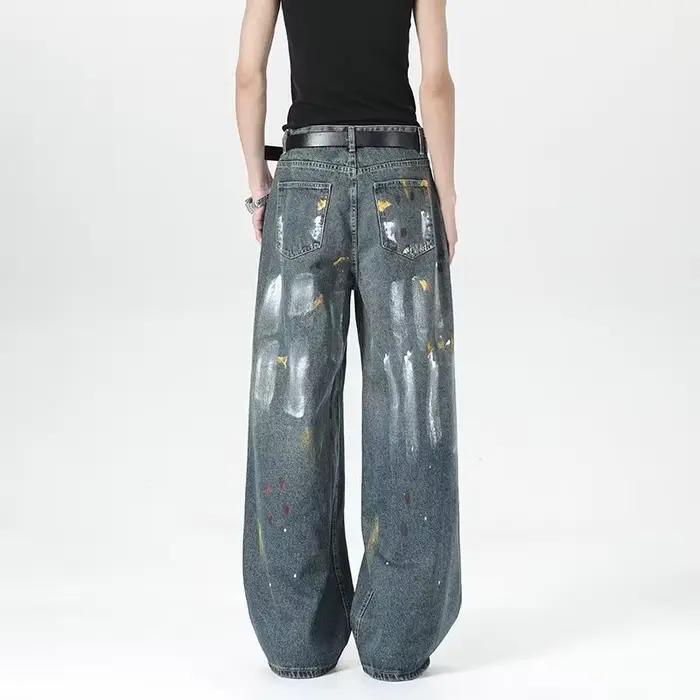Nouveau Jean Baggy Imprimé Graffiti Hip Hop 2026 pour Hommes