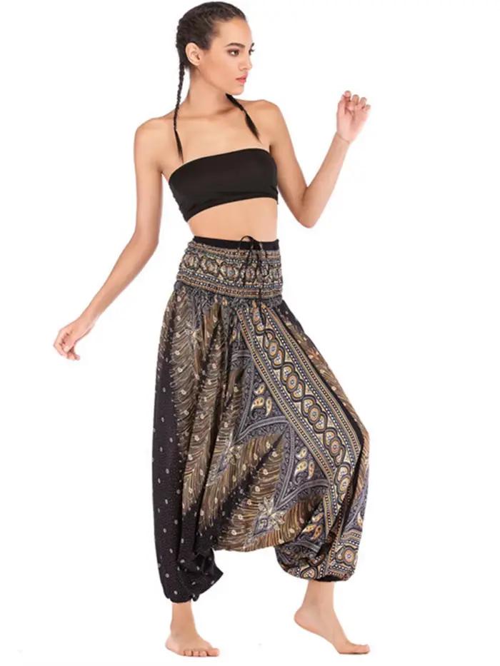 Pantalon Boho Palazzo, jambes larges