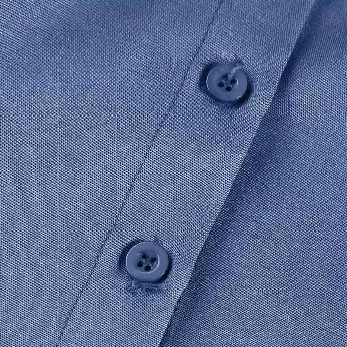 Robe trapèze en denim taille haute pour femme avec ourlet à volants