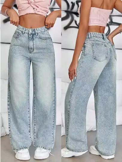 Les nouveaux jeans croisés pour femmes de 2025 sont des pantalons longs taille haute