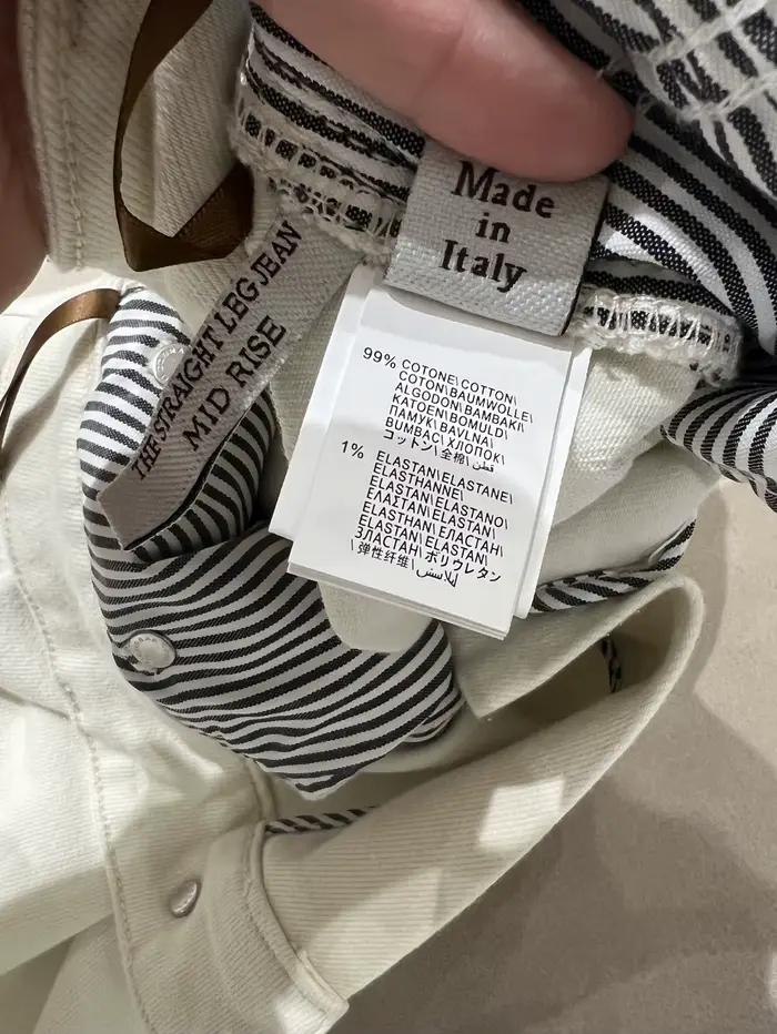 Jeans en coton pour femmes, coupe ample et droite