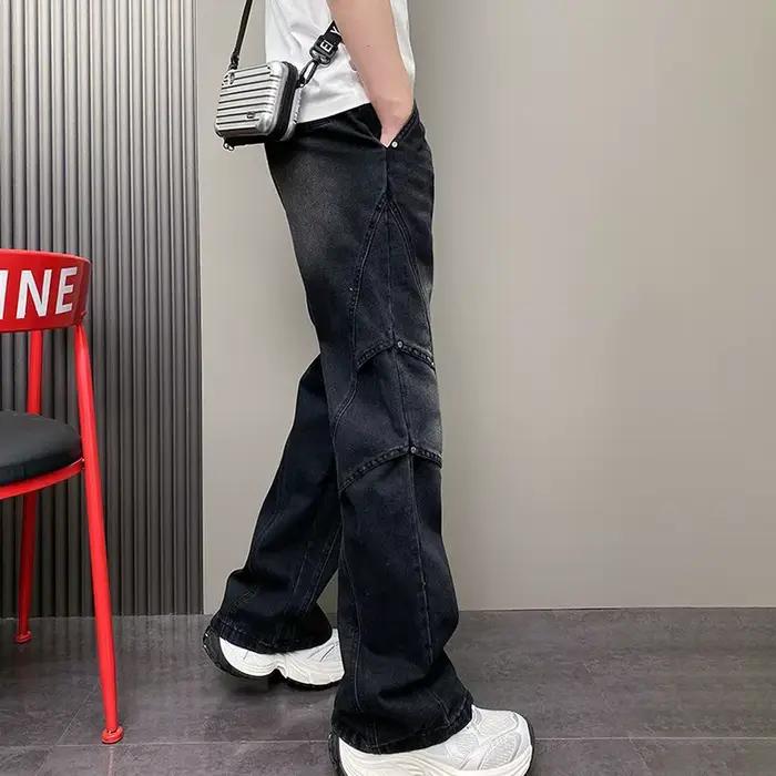 Pantalon ample coréen Haren à jambe droite
