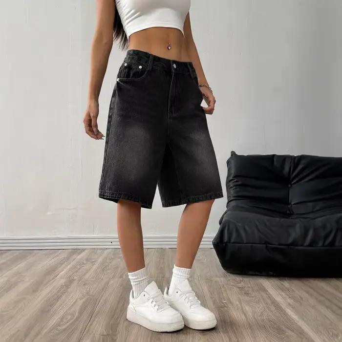 Shorts en jean Bermuda pour femmes
