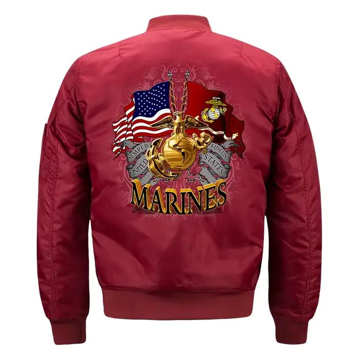 Nouvelle Veste Militaire Marines Homme Bomber Jackes Printemps