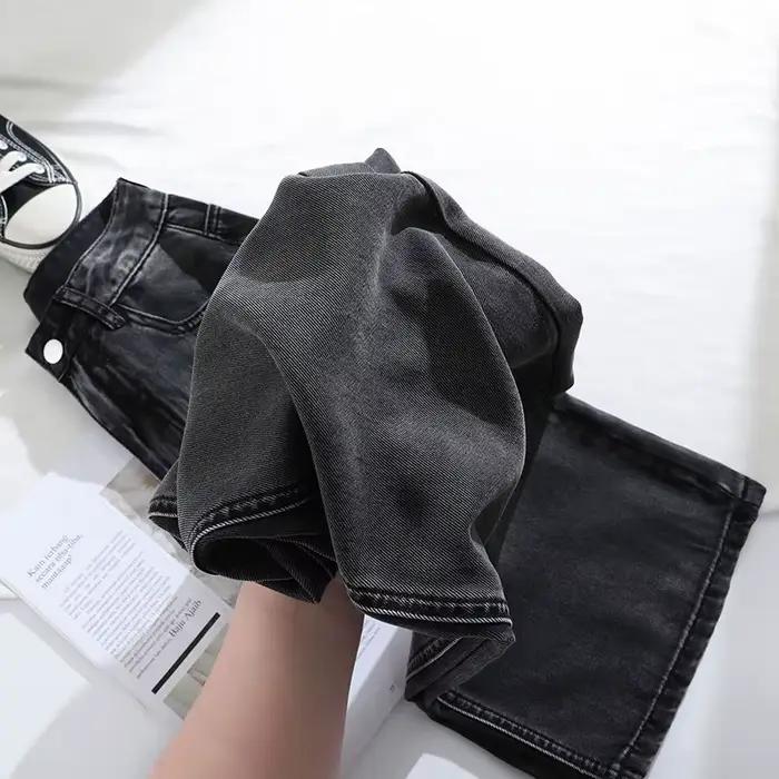 Femme jean 100% Lyocell respirant Denim jambe large serviette balayage drapé lâche 2025 été glace soie Baggy Famale