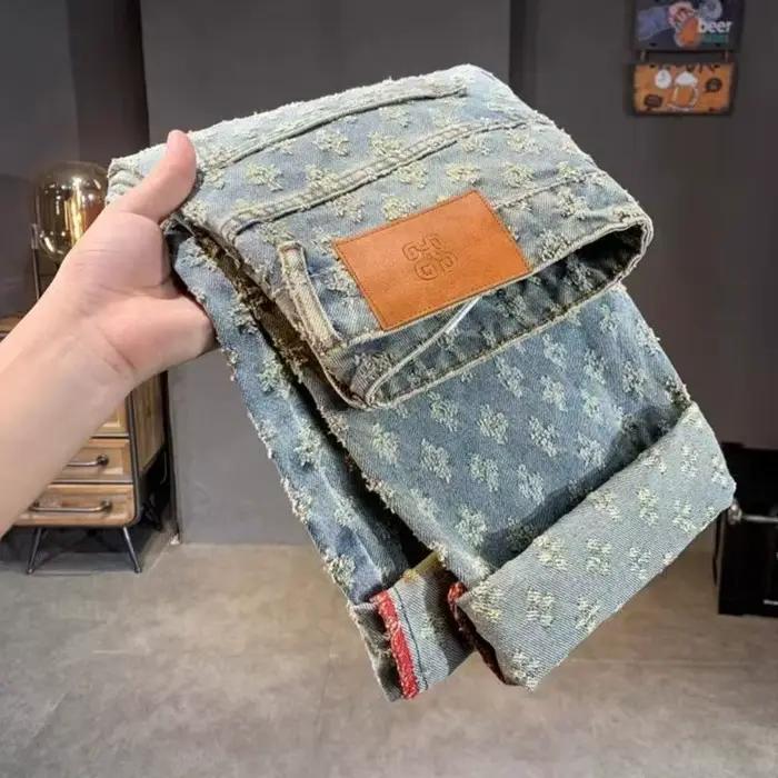 Jean Jacquard imprimé complet pour hommes
