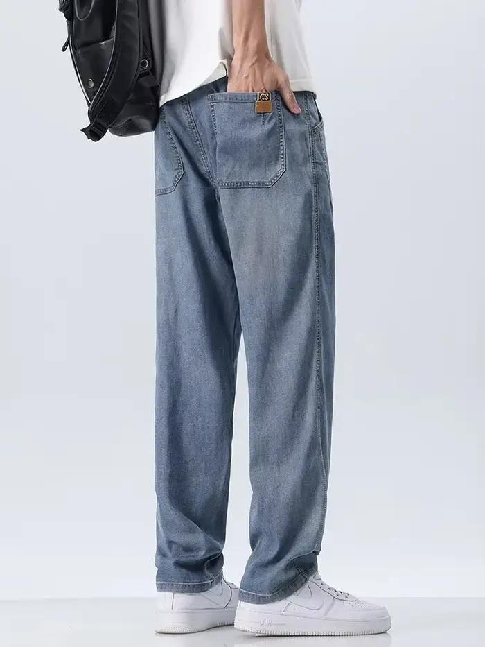Lyocell-Jean Droit et Doux pour Homme