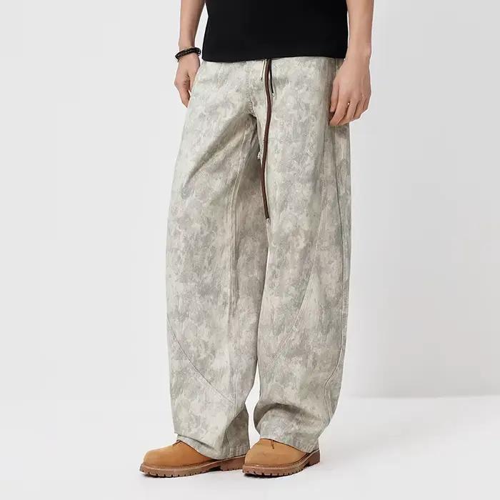 Jean Homme Semir Camouflage 2026 Imprimé Coupe 3D Ample Style Urbain Décontracté Quotidien Doux Confortable Tendance