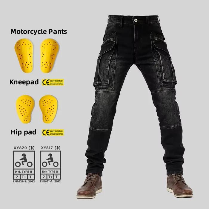 Pantalon de moto en jean pour homme et femme
