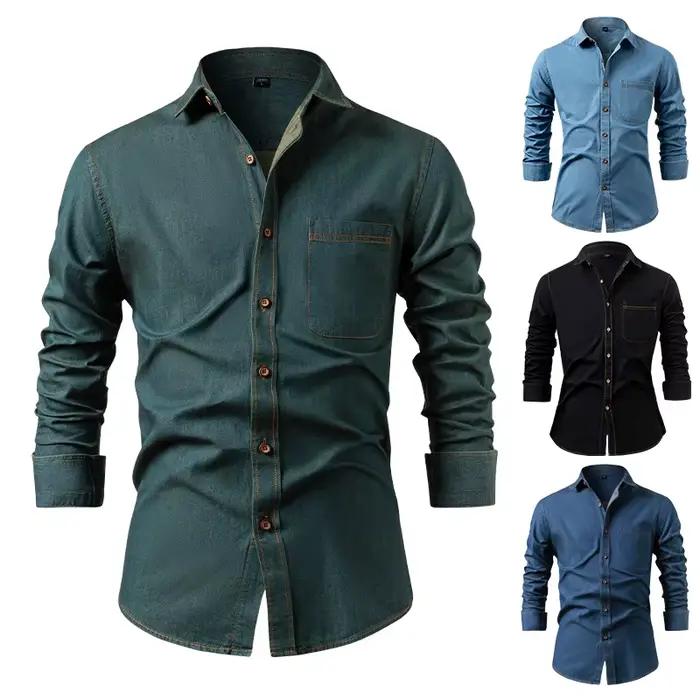 Chemise en jean américaine 2026 pour homme